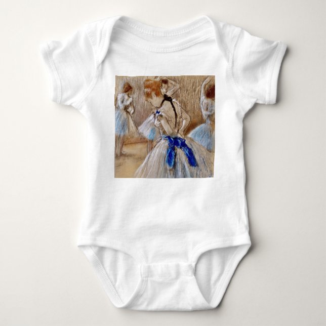 Body Para Bebê Degas Dancer com Faixa Azul (Frente)