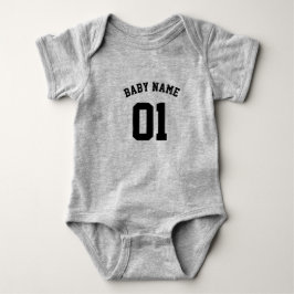 Body Para Bebê DEIN DESIGN/TEXT/FOTO Babybodies Football Jersey 