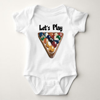 Body Para Bebê Deixe-nos jogar bilhar