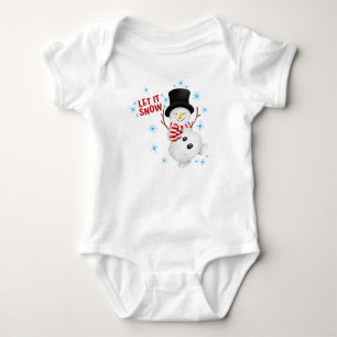 Body Para Bebê Deixe-o nevar, Neve, Bebê.
