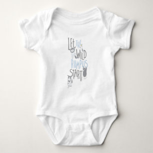 Body Para Bebê Deixe o Tumulto Selvagem Começar - Azul