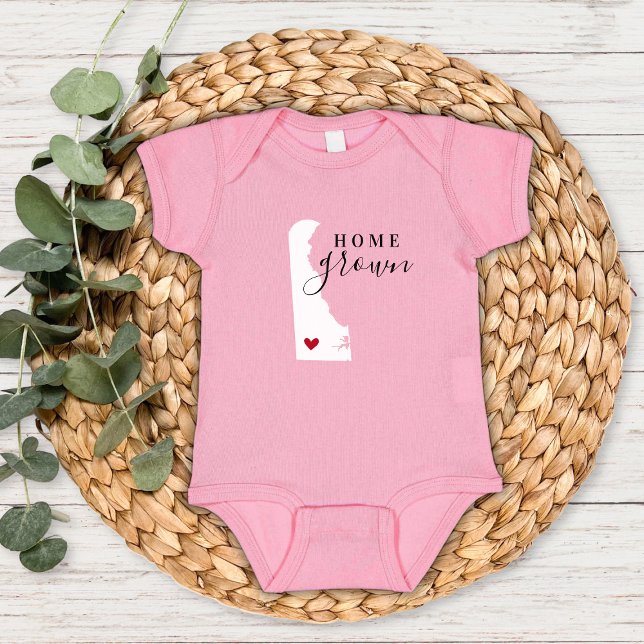 Body Para Bebê Delaware Home Grown State Tee (Criador carregado)