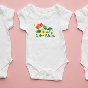 Body Para Bebê Delicar Faiato De Bebê Floral   Novo Presente para