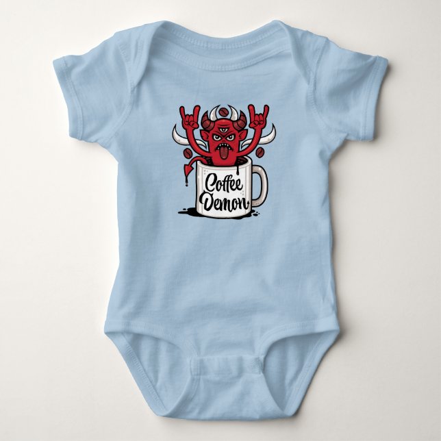 Body Para Bebê Demônio do Café (Frente)