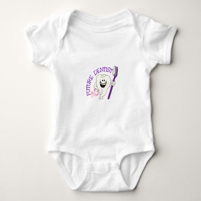 Body Para Bebê Dentista futuro (Frente)