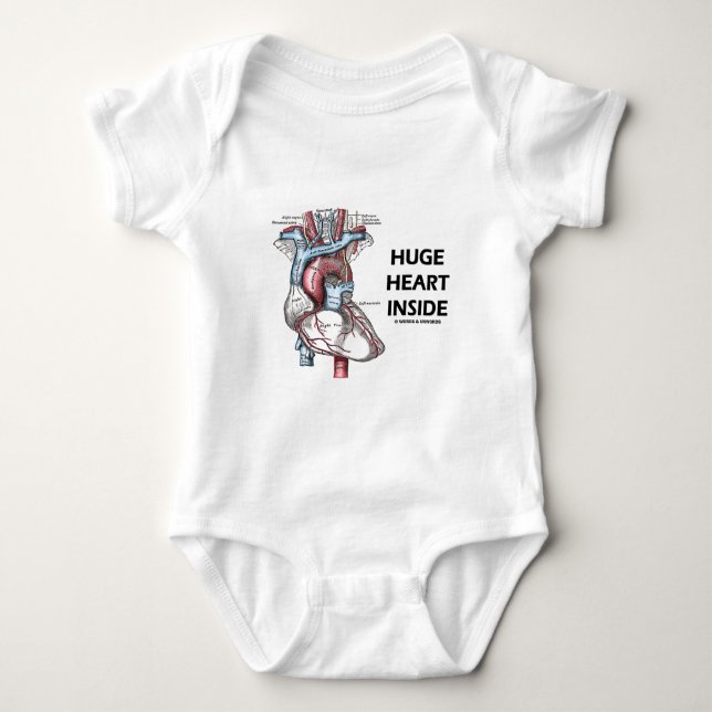 Body Para Bebê Dentro de coração enorme (Frente)