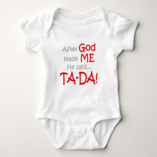 Body Para Bebê Depois que o deus me fez, disse….A TA-DINAMARCA!
