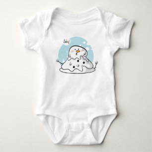 Body Para Bebê Derreter Snowman