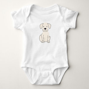 Body Para Bebê Desenho Adorável De Cão-De-Cãozinho