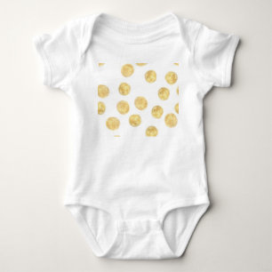 Body Para Bebê Desenho da mão da Bolinhas do ouro