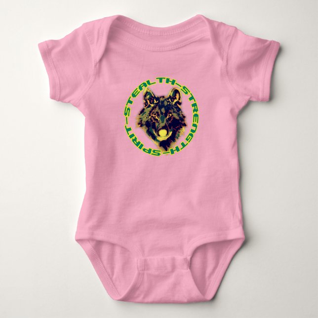Body Para Bebê desenho floral retrô (Frente)
