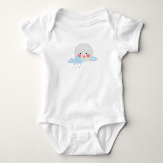 Body Para Bebê Desenho fofo de lua e nuvem