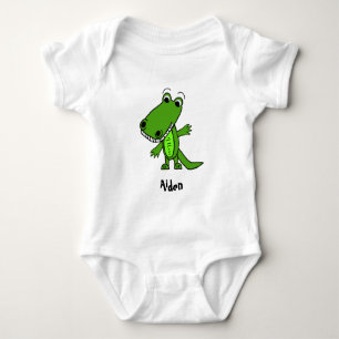 Body Para Bebê Desenhos animados bonitos personalizados do jacar