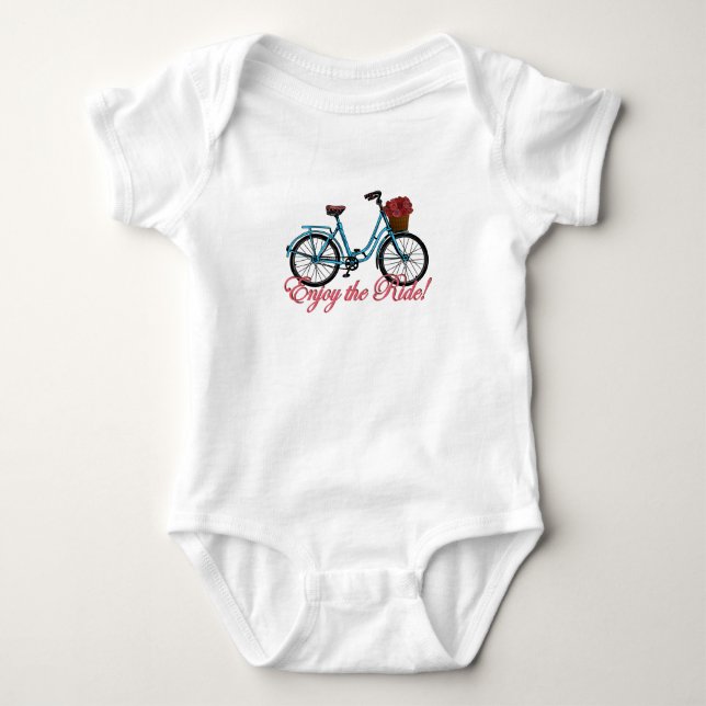 Body Para Bebê Desfrute Da Bicicleta De Corte (Frente)
