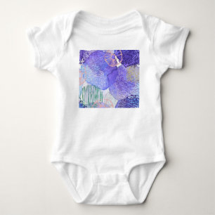 Body Para Bebê Design Abstrato Roxo