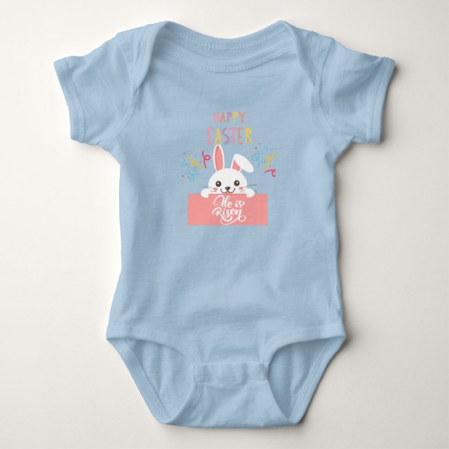 Body Para Bebê design cristão da páscoa (Frente)