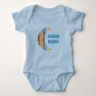 Body Para Bebê Design da Estrela da Lua Árabe Crescente