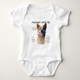 Body Para Bebê Design da história do cão de AustralianCattle