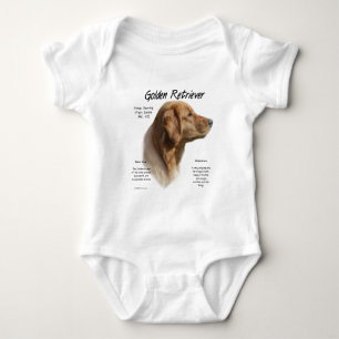 Body Para Bebê Design da história do golden retriever