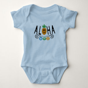 Body Para Bebê Design de Abacaxi Aloha - Bebê Jersey Bodycase