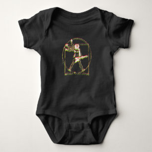 Body Para Bebê Design de Arte para Guitarra Vitruviana Rocker