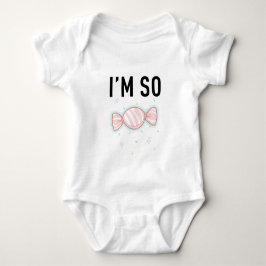 Body Para Bebê Design de Bala Doce Bebê - "SOU TÃO DOCE"
