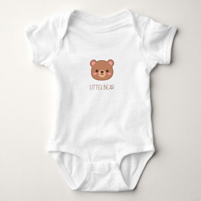 Body Para Bebê Design de Bebê Fofo Ursinho (Frente)