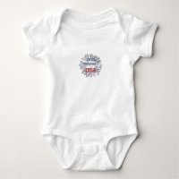 design de body suit de bebê Deus abençoe os EUA 