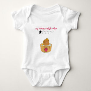 Body Para Bebê Design de desenho animado de capivara kawaii fofo