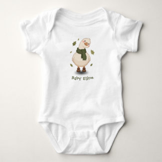 Body Para Bebê Design de desenho animado de outono personalizado