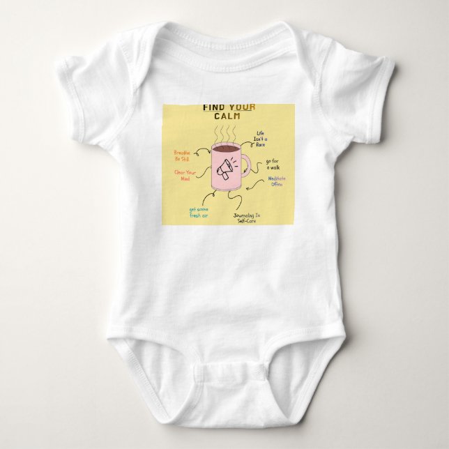 Body Para Bebê Design de Envoltório de Texto Motivacional (Frente)
