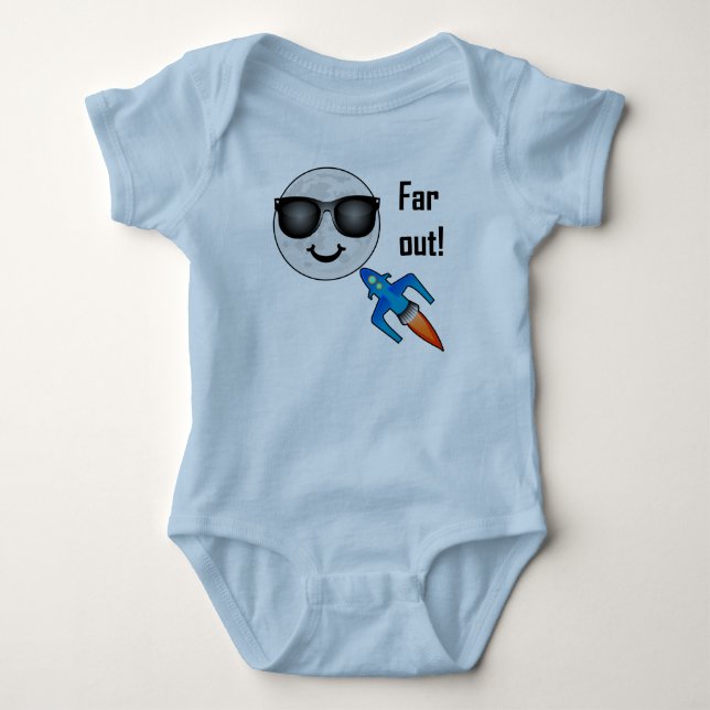 Body Para Bebê Design de Far Out - Bebê Jersey Bodycase (Frente)