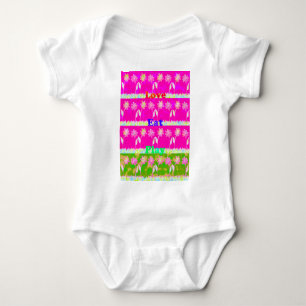 Body Para Bebê Design de Flor de Reprodução de Amor Inspiracional