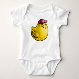 Body Para Bebê Design de frango giro - Páscoa Pintinho amarelo en