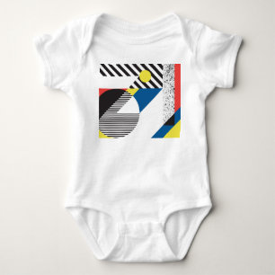 Body Para Bebê Design de Fundo do Estilo Moderno Retroativo