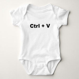 Body Para Bebê Design de gêmeos engraçados— Ctrl + V (Colar) (2 d