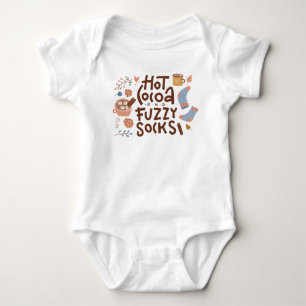 Body Para Bebê Design de Meias de cacau quente e Felpudo