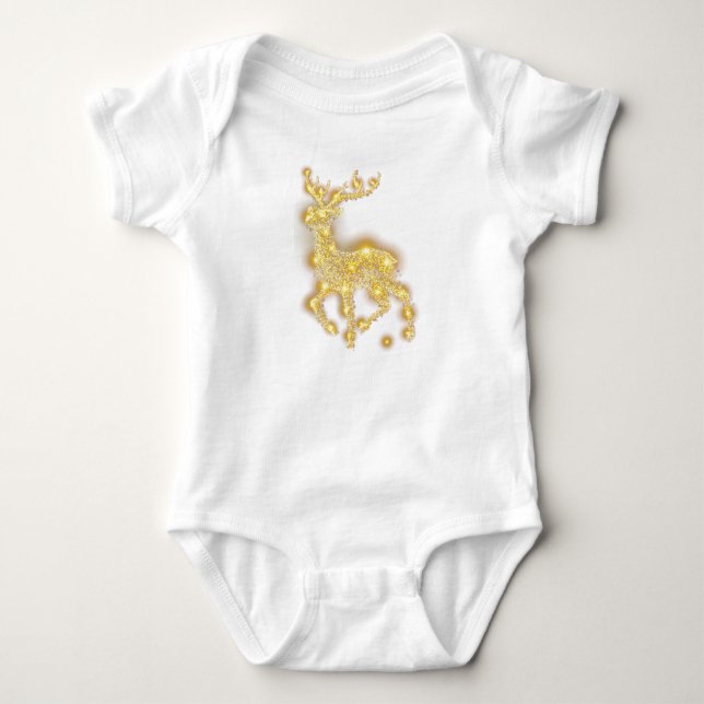 Body Para Bebê Design de Natal e inverno Bebê Jersey Bodyfato (Frente)
