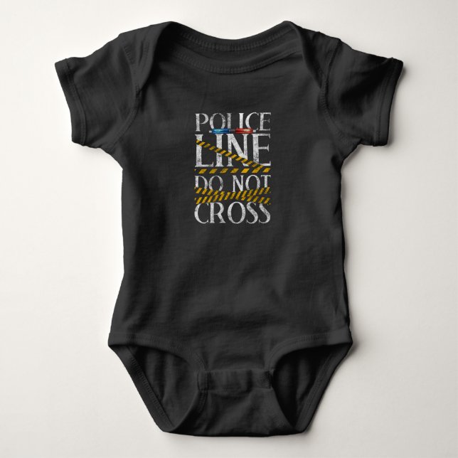 Body Para Bebê Design De Polícia Para Agentes Policiais E Legisla (Frente)