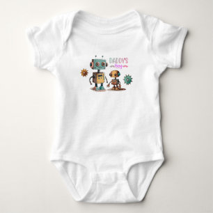 Body Para Bebê Design de robôs "Filho do Papai"
