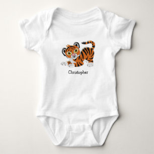 Body Para Bebê Design de Tigre de Bebê