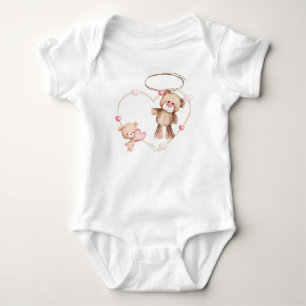 Body Para Bebê Design de vestuário para bebês de ursinho