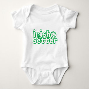 Body Para Bebê Design do voleibol do setter irlandês