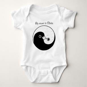 Body Para Bebê Design feito sob encomenda de Yin Yang do bodysuit