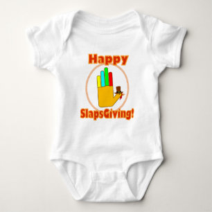 Body Para Bebê Design feliz de Slapsgiving