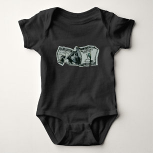 Body Para Bebê Design Moderno da Nota Amassada de $100