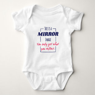 Body Para Bebê Design Motivacional de Mentalidade de Reflexo no E