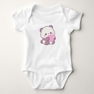 Body Para Bebê Design Panda Feliz   Vibrações Simpáticas Positiva