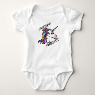 Body Para Bebê Design Princesa Unicórnio - Bodysuit Jersey de Beb