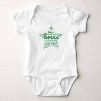 Body Para Bebê Design Twin Star